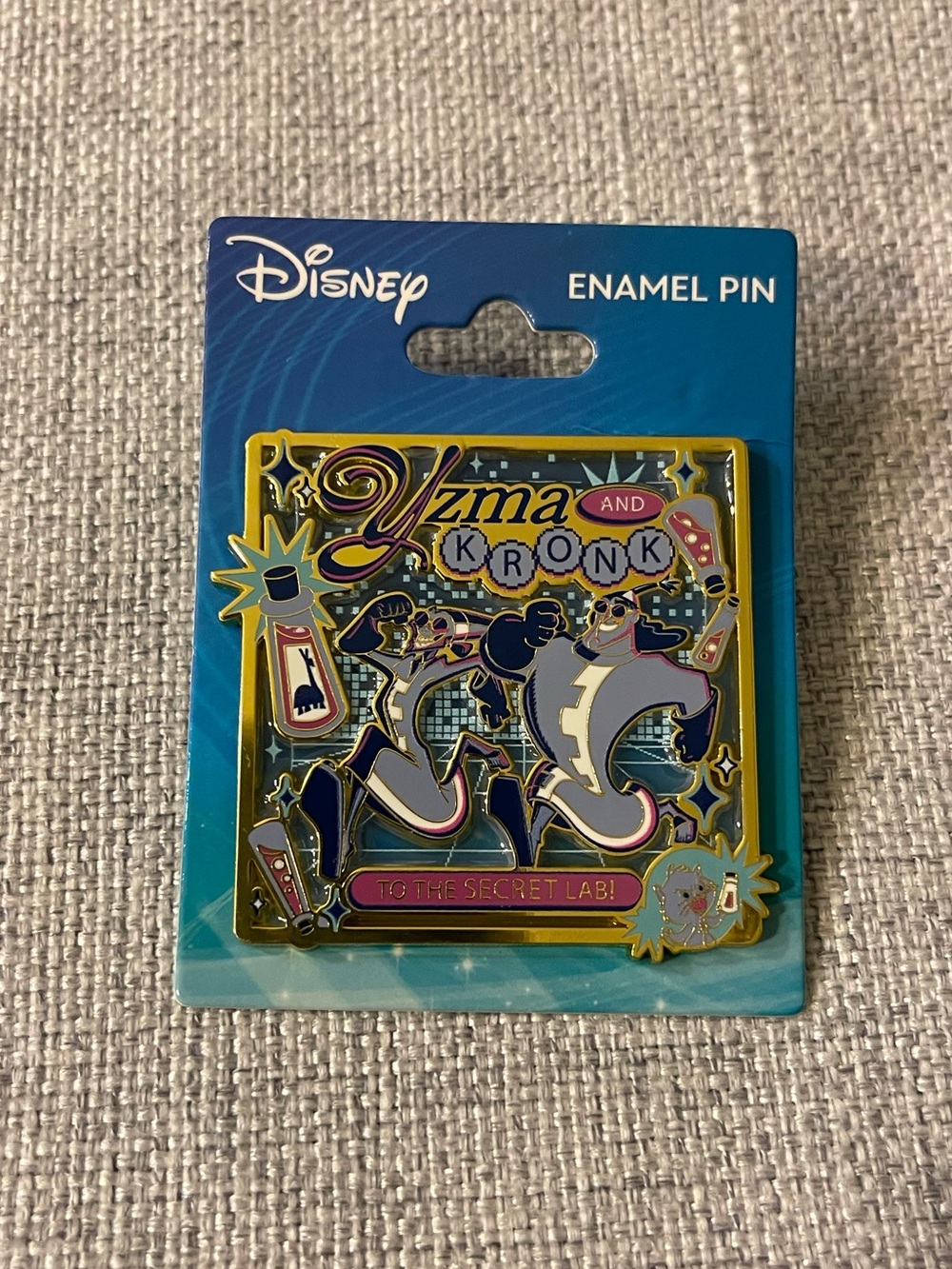 Disney The Emperor's New Groove Yzma & Kronk Stained Glass Enamel Pin